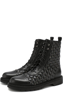 Кожаные ботинки Valentino Garavani Rockstud Spike Valentino