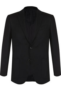Однобортный пиджак из смеси шерсти и кашемира Ermenegildo Zegna