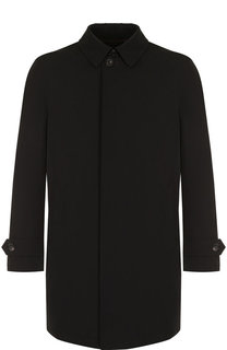 Однобортный плащ прямого кроя Ermenegildo Zegna