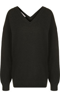 Шерстяной пуловер с V-образным вырезом Stella McCartney