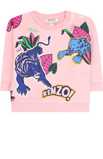 Хлопковый свитшот с принтом Kenzo