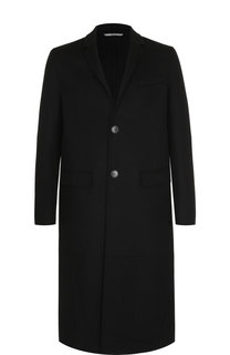Однобортное пальто из смеси шерсти и кашемира Valentino