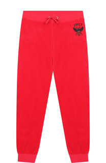 Хлопковые джоггеры с поясом на кулиске Juicy Couture