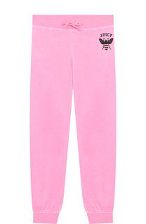 Хлопковые джоггеры с поясом на кулиске Juicy Couture