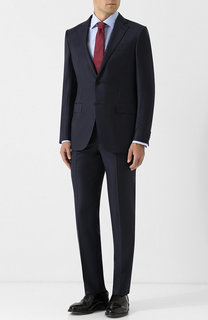 Шерстяной костюм с однобортным пиджаком Ermenegildo Zegna