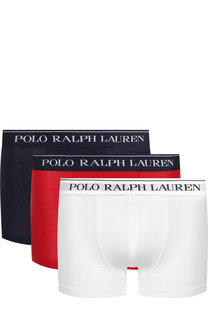 Комплект из трех хлопковых боксеров с широкой резинкой Ralph Lauren