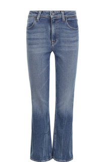 Укороченные расклешенные джинсы с потертостями Denim X Alexander Wang