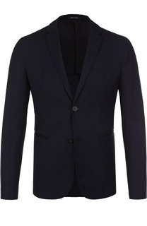Однобортный шерстяной пиджак Emporio Armani