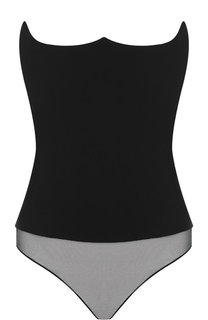 Однотонное шелковое боди Versace