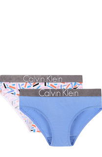 Комплект из двух пар трусов с логотипом бренда Calvin Klein Underwear
