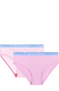 Комплект из двух пар трусов с логотипом бренда Calvin Klein Underwear