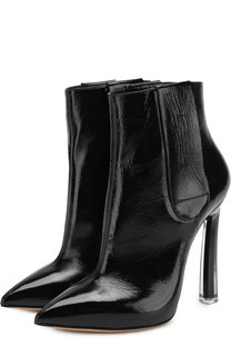 Кожаные ботильоны на шпильке Blade Casadei