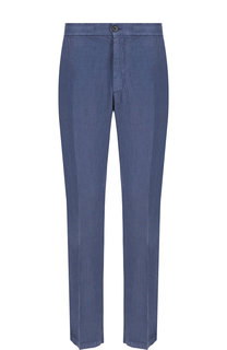 Льняные брюки прямого кроя Z Zegna