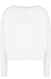 Хлопковый пуловер с логотипом бренда Golden Goose Deluxe Brand
