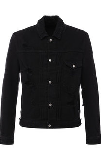 Джинсовая куртка на кнопках Balmain