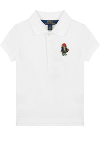 Хлопковое поло с вышивкой Polo Ralph Lauren