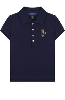 Хлопковое поло с вышивкой Polo Ralph Lauren