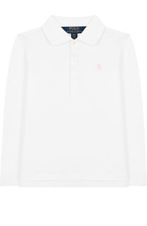 Хлопковое поло с длинными рукавами Polo Ralph Lauren