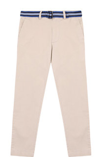 Хлопковые брюки с ремнем Polo Ralph Lauren
