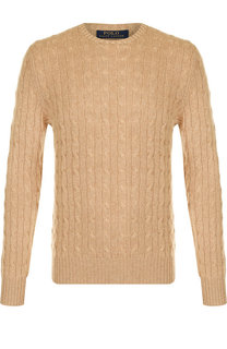 Кашемировый джемпер фактурной вязки Polo Ralph Lauren