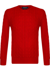 Кашемировый джемпер фактурной вязки Polo Ralph Lauren