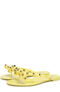 Резиновые шлепанцы Valentino Garavani Rockstud Valentino