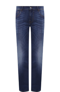 Джинсы прямого кроя с потертостями 7 For All Mankind