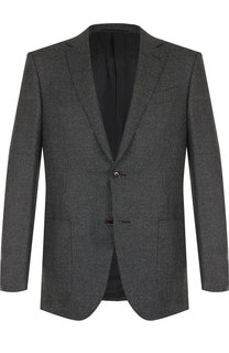 Однобортный пиджак из шерсти Ermenegildo Zegna