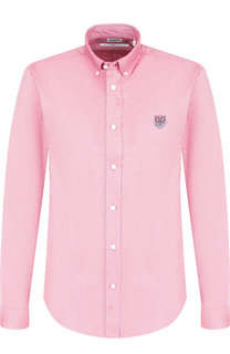 Хлопковая рубашка с воротником button down Kenzo