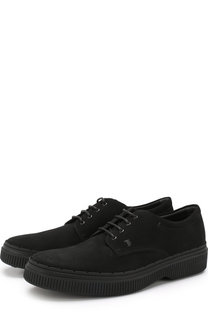 Замшевые дерби на шнуровке Tod’s Tods
