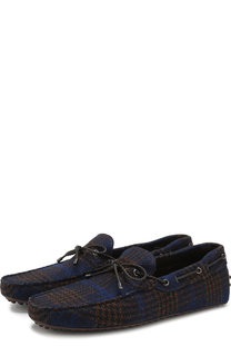 Текстильные мокасины в клетку Tod’s Tods
