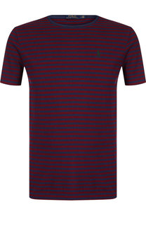 Хлопковая футболка в полоску Polo Ralph Lauren