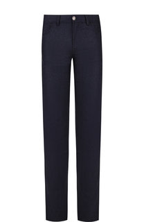 Шерстяные брюки прямого кроя Brioni
