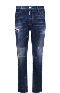 Джинсы прямого кроя с потертостями Dsquared2