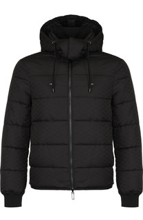 Стеганая куртка на молнии с капюшоном Emporio Armani