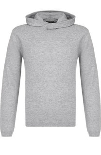 Джемпер из смеси шерсти и кашемира с капюшоном Emporio Armani