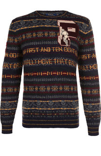 Шерстяной свитер с принтом Polo Ralph Lauren