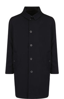 Однобортное шерстяное пальто на пуговицах с отложным воротником Lanvin