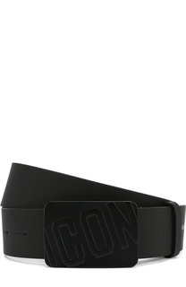 Кожаный ремень с фигурной пряжкой Dsquared2