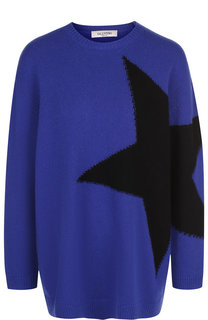 Кашемировый пуловер с вышивкой в виде звезды Valentino
