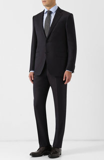 Костюм с пиджаком на двух пуговицах из смеси шерсти и шелка Ermenegildo Zegna
