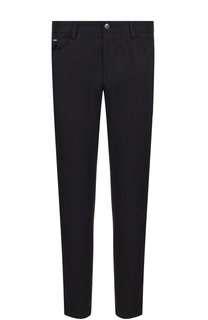 Хлопковые брюки прямого кроя BOSS