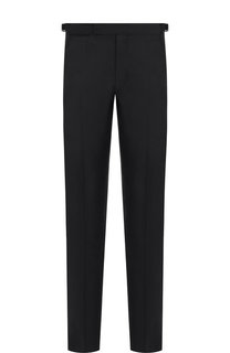 Брюки прямого кроя из смеси шерсти и шелка Ermenegildo Zegna
