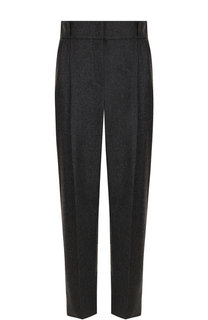 Укороченные брюки из смеси шерсти и кашемира Emporio Armani