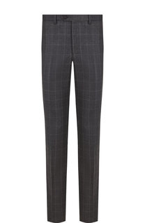Шерстяные брюки прямого кроя в клетку Pal Zileri