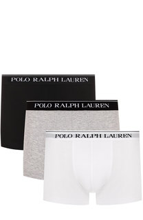 Комплект из трех хлопковых боксеров с широкой резинкой Ralph Lauren