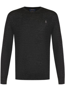 Шерстяной джемпер с логотипом бренда Polo Ralph Lauren