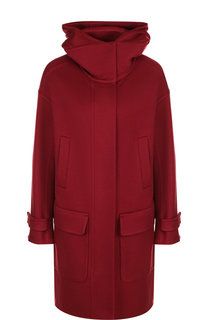 Кашемировое пальто с капюшоном и накладными карманами Loro Piana