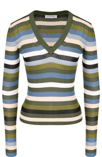 Пуловер с V-образным вырезом в полоску Altuzarra
