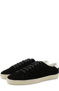 Кожаные кеды Court Classic на шнуровке Saint Laurent